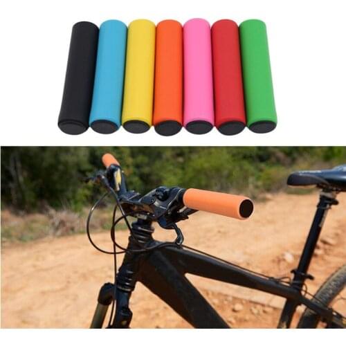 2PCS/Pair Bicycle Handlebar Grips Cover Soft Foam Sponge Outdoor Mountain Bike Grip Anti-slip Handle Bar Bike Universal Parts