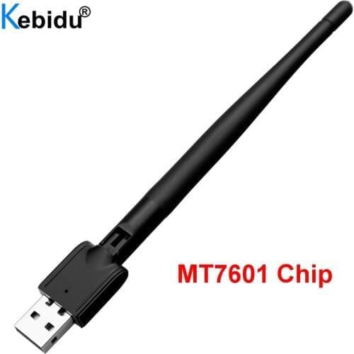 Kebidu MT7601 2.4G 150Mbps Network Card For Laptop USB WiFi LAN Adapter Wireless Antenna For DVB T2 DVB S2 TV Set Top Box