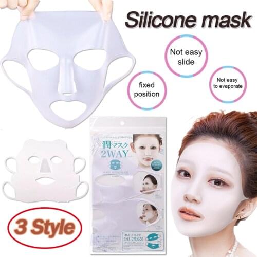 New Style Silicone Mask Reusable Cover Holder For Prevent Evaporation Moisturizing Nourish Fixed Face Mask Sheet Skin Care
