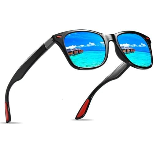 BRAND DESIGN Classic Polarized Sunglasses Men Women Driving Square Frame Polaroid Sun Glasses for Men Male UV400 Gafas De Sol