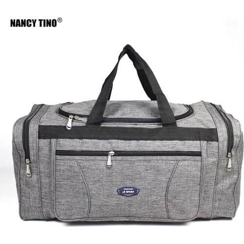 NANCY TINO Oxford Waterproof Men Travel Bags Hand Luggage Big Travel Bag Business Large Capacity Weekend Duffle Travel Bag