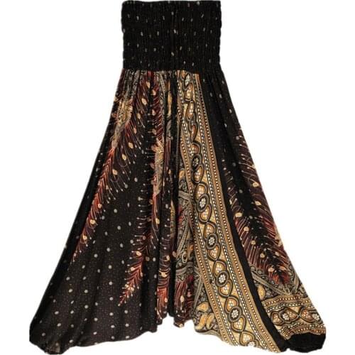 Thai Middle Waist Loose Big Crotch Pants Indian Nepalese Men And Women Siamese Yoga Pants Bloomers Pants Cotton Free Size