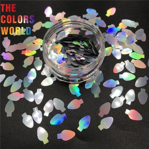 TCT-429 Christmas Bulb Light Bulb Nail Glitter Nail Art DecorationTumbler Crafts DIY Holiday Accessories Festival Party Supplier