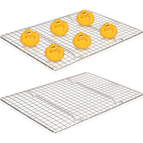 U-Taste Cooling Rack Stainless Steel Wire Grid Food Cooling Rack Baking Tray for Bread Cake Barbecue Holder Shelf Kitchen Tools