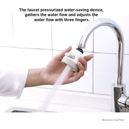 Rotating Faucet Movable Kitchen Tap Head Water Saving Nozzle Sprayer