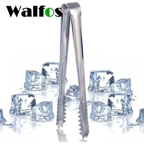 WALFOS 1 piece kitchen tool stainless steel tongs barbecue party bar barbecue tongs bread tongs food ice tongs ice tongs
