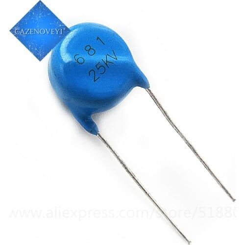 1pcs/lot High voltage ceramic chip capacitor 25KV 681 680PF 25000V ICAliExpressIC In Stock