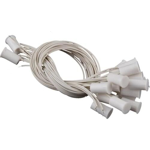 10pcs Wired Door Window Sensor Recessed Magnetic Contacts Security Reed Switch Alarm For Home Security Wired door magnetic alarm