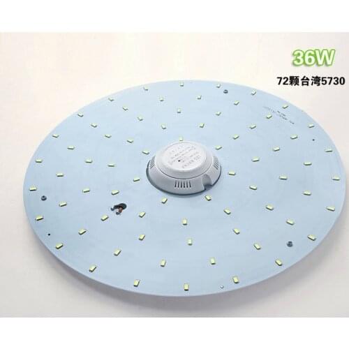 36W Round 5730 SMD LED Chip Light Bulb Ceiling Lamp DIY Aluminum Plate light Round panel no dark areas Board AC110V-240V