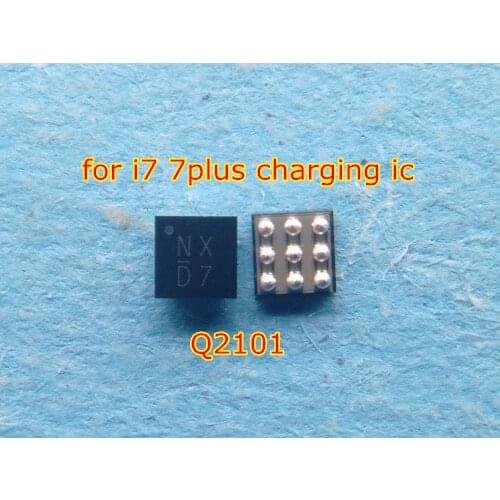 5pcs/lot Original Q2101 For iphone 7 7plus USB charging charger NX ic chip 9pins