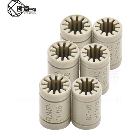 5pcs RJ4JP 01 08 plastic LM8UU 8 mm linear ball baearing bushing bush 3D printer cnc Reprap accessories RJ4JP-01-08