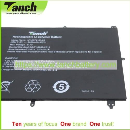 Tanch Laptop Batteries for JUMPER TH133K-MC TH133A-MC TH133C-MC HW-37154200 HU140U-MB(V1.3) Ezbook S4 NB131 7.6V 4cell