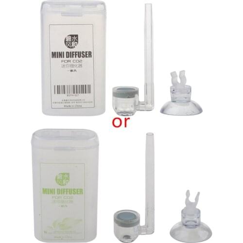 Aquarium CO2 System Bubble Diffuser U Shaped Atomizer Arcylic Tube with Suction HX6D