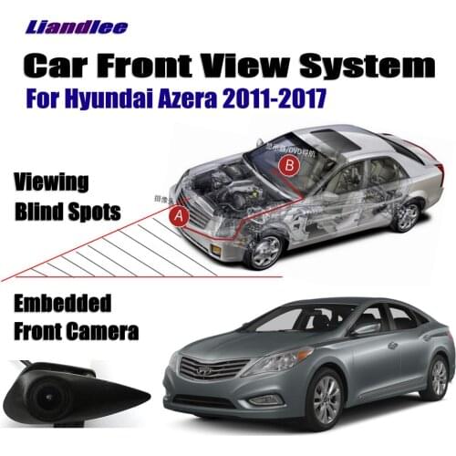 Car Front LOGO Grill Camera For Hyundai Azera 2011-2017 2015 Not Reverse Rearview Parking Camera Wide Angle