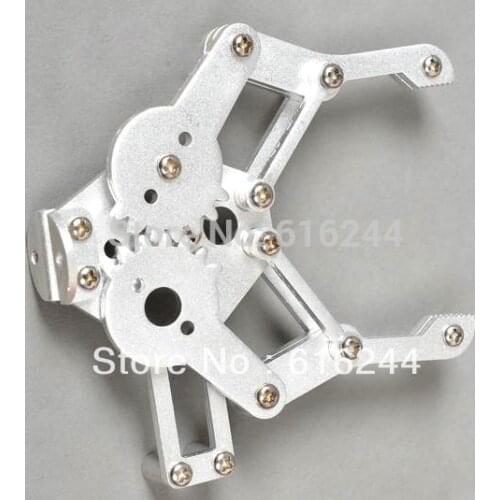 Freeshipping 10 set 2 DOF Aluminium Robot servo arm Clamp Claw Mount kit (No servo) Un-assembly Fit for Arduino