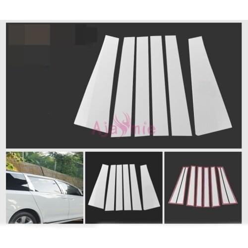 For Toyota Sienna 2011 2012 2013 2014 2015 2016 2017 Window Garnish Pillar Middle Column Trim Car Styling Accessories