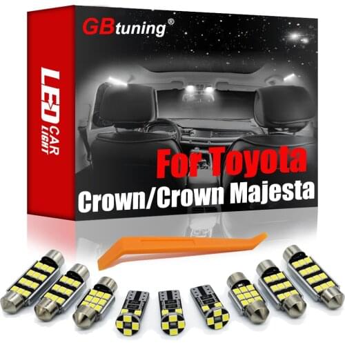 GBtuning Canbus LED Interior Light Kit For Toyota Crown Crown Majesta 1991-2003 Vehicle Car Map Dome Trunk Bulb Lamp Accessories