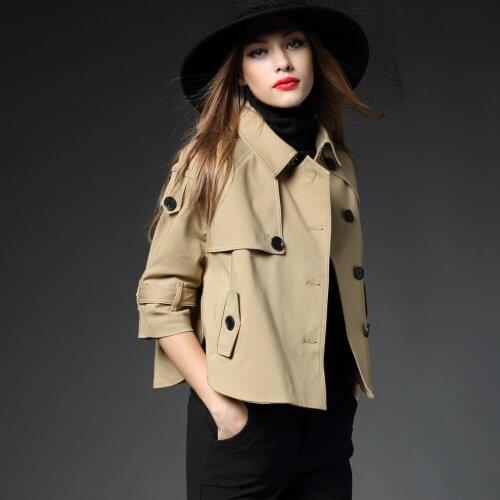 Kez Keer Women's Classic Trench Coats