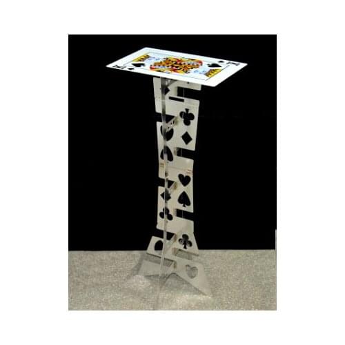 Aluminum Alloy Magic Folding Table (Silver Color, Poker table) Magicians Best Table Magic Tricks Stage Illusions Accessories
