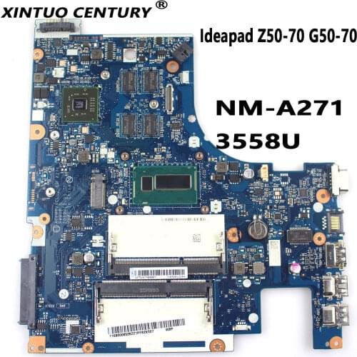 ACLU1/ ACLU2 NM A271 mainboard For LENOVO Z50-70 G50-70 laptop Motherboard WITH PROCESSOR 3558U AND VIDEO CARD 100% full tested