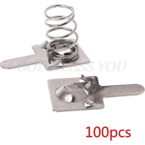 100 Pcs Metal Battery Spring Plate Set for AA AAA Positive Negative Contact Drop Shipping
