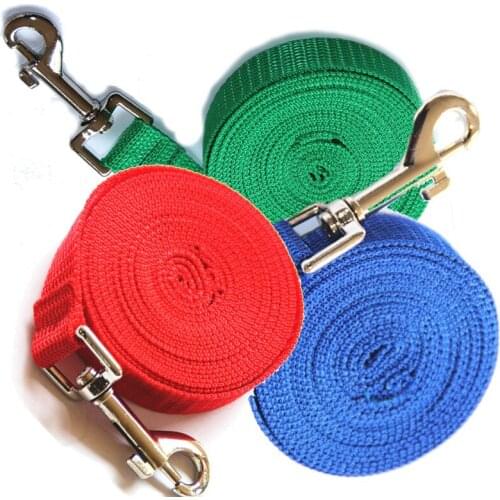 Pet Dog Lead Leash for Dogs Cats Nylon Walk Dog Leash Selected Size 1.5M 1.8M 3M 10M 20M Outdoor Security Training Dog Harness