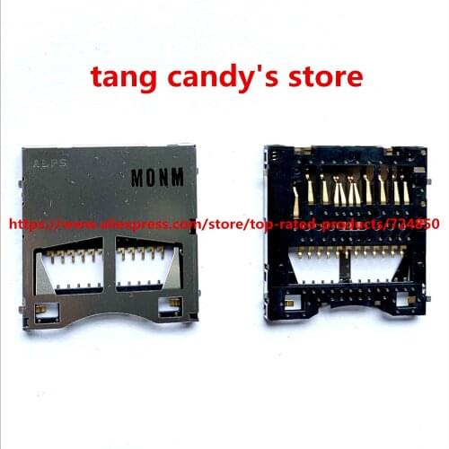New SD Memory Card Slot Holder assembly for Panasonic LX2 LX3 LX4 LX5 MDH1 GM1GK FH8 FZ18 Camera Repair Part