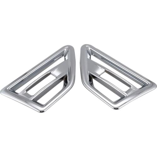NEW-Accessories Fit for 2007-2015 Land Rover Freelander 2 Lr2 Chrome Wing Side Air Intake Vent Cover Trim Molding Frame 2Pcs/Set