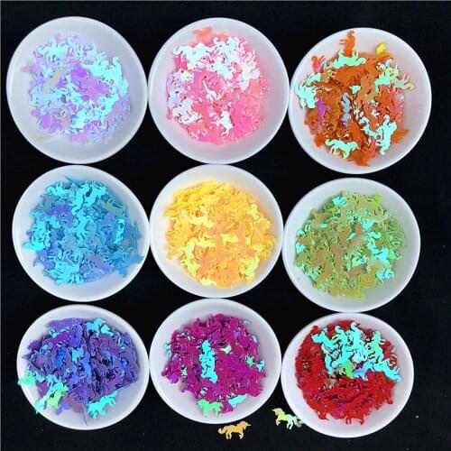 360Pcs/Lot AB Colors 15*20mm Large Unicorn Shape Loose sequins diy handmade level stage performances Garments Sewing Accessories
