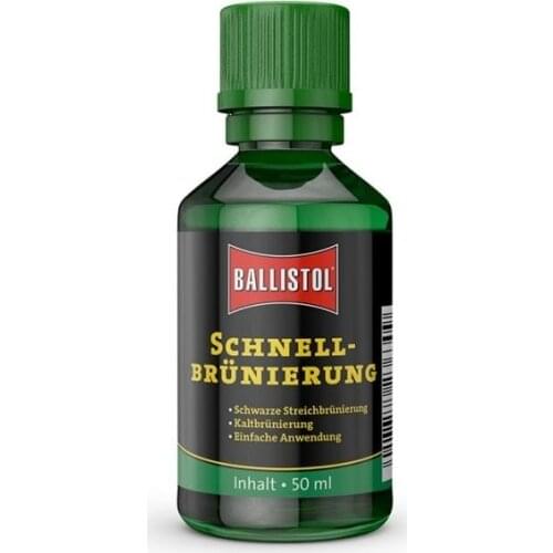 Ballistol Klever Guıck Schnell Brünıerung Gun Paint Metal Blackout Dimming Quick Browning 50 ml Care Equipment