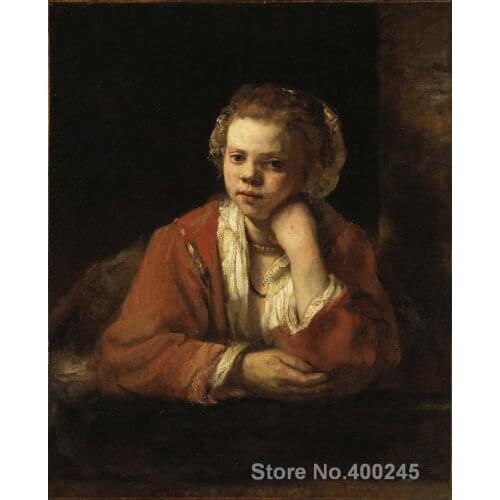Portrait Art paintings The Kitchen Maid by Rembrandt van Rijn High quality Hand painted