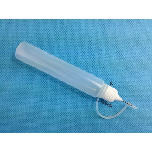 Henna Applicator Bottle Empty Plastic 30ML Steel Needle Embeded Dripper Bottles Free Shipping