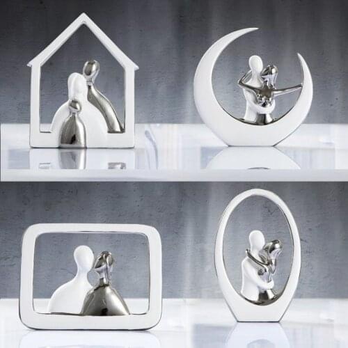 MODERN CERAMIC COULPES PHOTO FRAME FIGURINES CRAFTS HOME LIVINGROOM TABLE FURNISHING DECORATION OFFICE DESKTOP ACCESSORIES DECOR