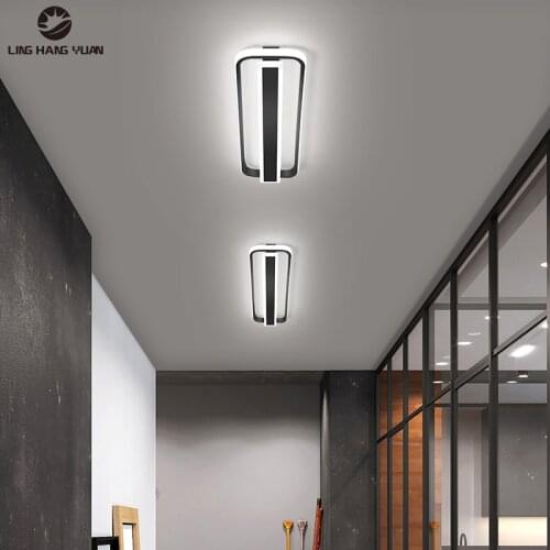 Modern Led Ceiling Light Black&Gold Corridor Light 110V 220V Ceiling Lamp for Living room Bedroom Dining room Kitchen Luminaire