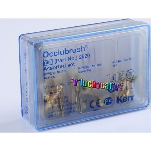Dental Kerr Finishing Polishing Assorted Kit Occlubrush Cup Brushes 1Set