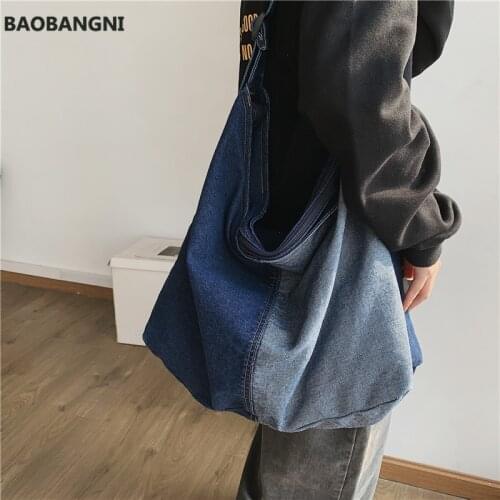 Top Handle Bags Denim Stitched Woven One Shoulder Messenger Bag Canvas Bag Casual Womens Bag Designer Handbags High Quality