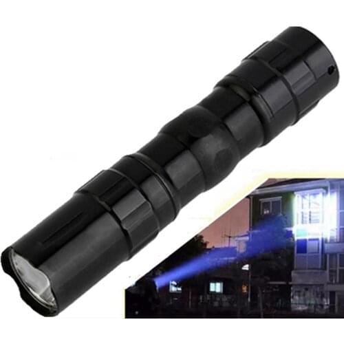 Led flashlight Ultra Bright Mini torch 3W Outdoor Camping light Waterproof Zoomable Bicycle Light Use Battery DropShipping