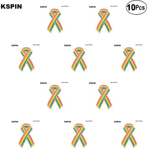 Pansexual pride Flag Brooches Lapel Pin Flag badge Brooch Pins Badges 10Pcs a Lot