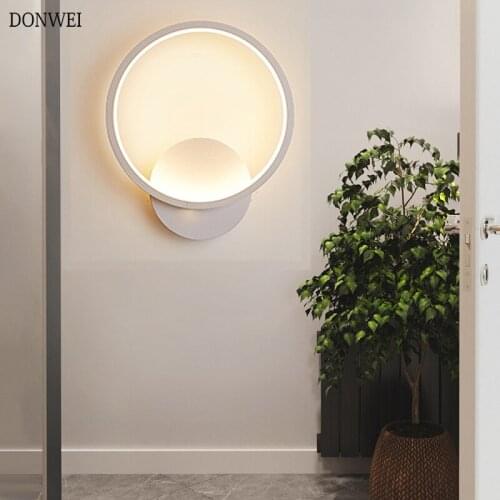 12W Acrylic LED Wall Lamp Bedroom Beside Wall Light Home Indoor Bathroom Living Room Hallway Corridor Decoration Lighting