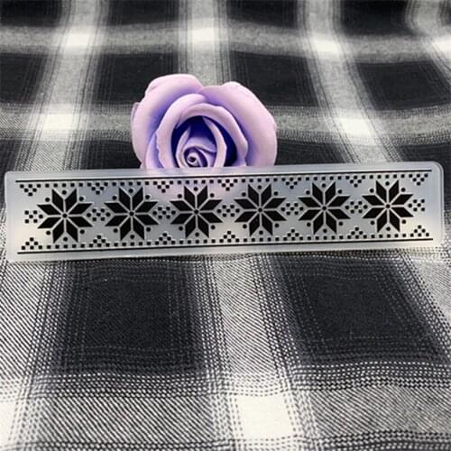 15x3cm plastic Pine leaves craft card geometric Plastic Embossing Folder For Scrapbook DIY Album Card Tool Plastic Template