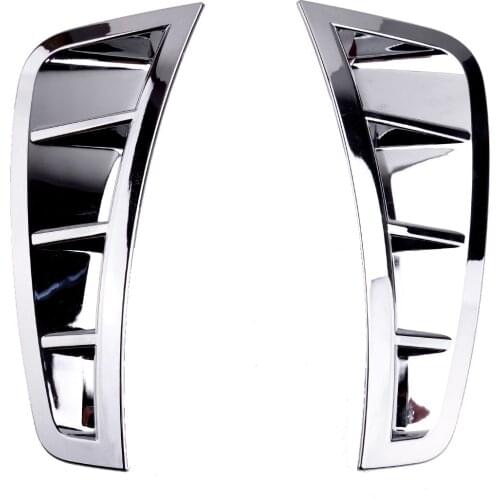 2Pcs Car Interior Chrome Front Bumper Side Air Outlet Cover Molding Trim Decor ABS Chrome Fit for Hyundai Sonata 2020 2021