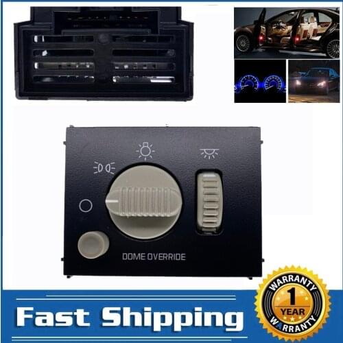 Car Headlight Fog Lamp Dimmer Control Light Switch for Chevy Silverado Suburban Tahoe Avalanche GMC Sierra Yukon 15755595 Switch