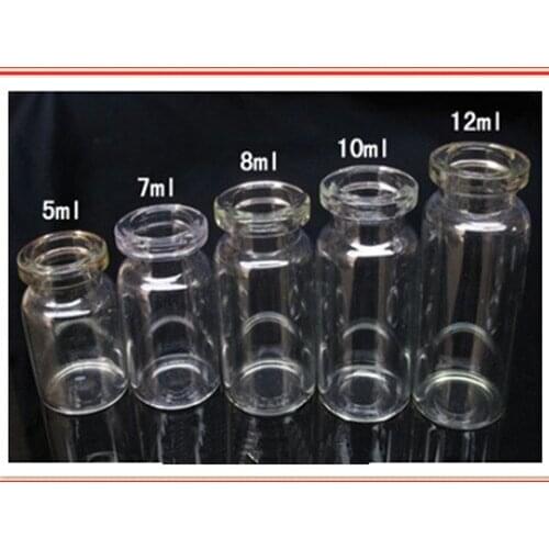 Free shipping clear glass vial
