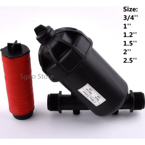 1Pc 3/4"~2.5Inch Y-Type Disc Filter PE/PVC Joint Agricultural Garden Irrigation Syetem Water Filtration 120 Mesh Filter Element
