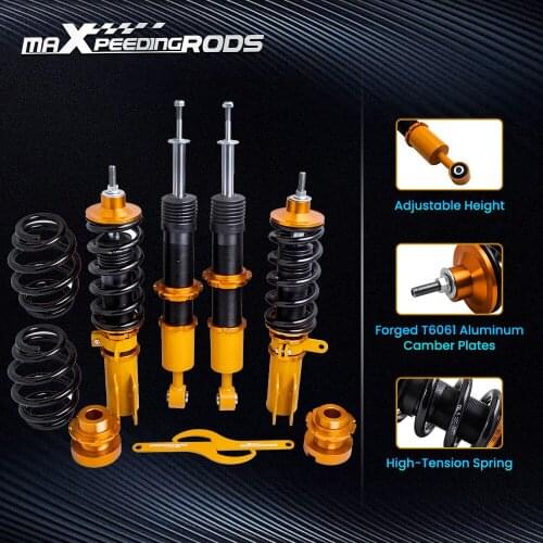 Coilover Suspension Kit for Honda Fit 1st Gen USA Model 2007 2008 Coilovers Shock Adjustable Height Twin-Tube Damper Coilover