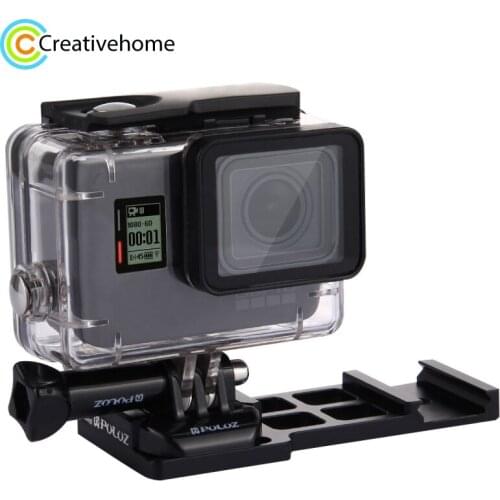 PULUZ Cantilever Picatinny Weaver Gun Rail Side Mount for GoPro HERO9 Black / HERO8 Black / Max / HERO7, DJI OSMO Action, Xiaoyi