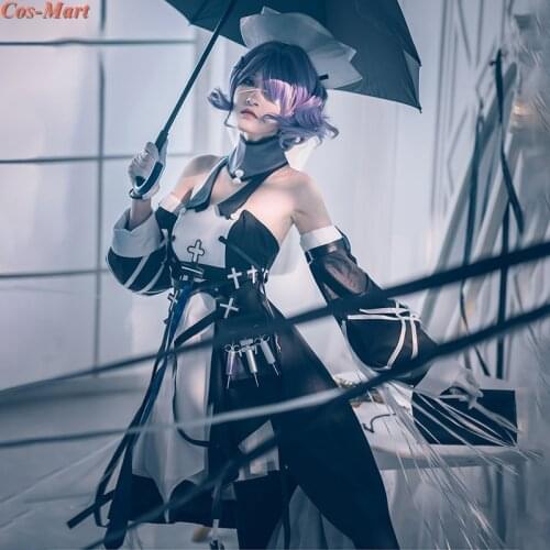 Hot Game Arknights Whisperain Cosplay Costume The Original Skin Combat Uniform Dress Female Role Play Clothing XS-XL