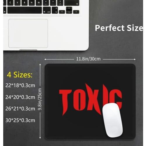 Toxic Mouse Pad 935 Toxic Poison Toxic Masculinity Biohazard Symbol Feminist Quote Radiation