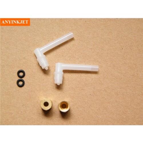 L Shape Ink tube Connector with copper screw for Epson 7800 9800 7880 9880 7450 9450 7400 9400 printer