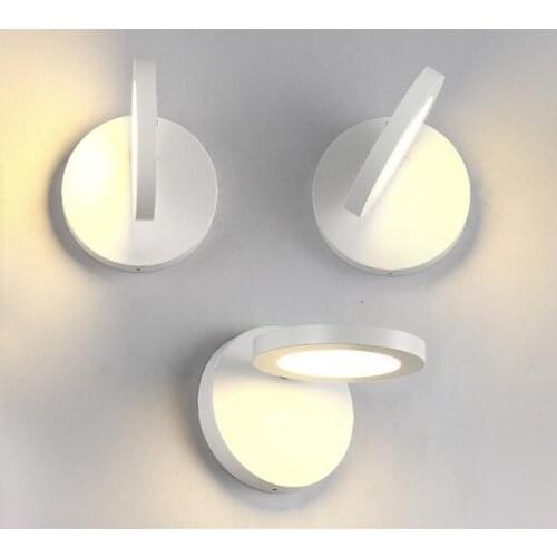 Fashion Modern Wall Sconces Simple Black White LED Wall Light For Home Lighting Bedside Wall Lamp XUYIMING